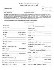 number sense competition